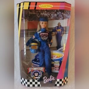 50th Anniversary NASCAR Racing Doll - Barbie MATTEL Vintage